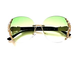 Gorgeous Rhinestone Accented Sunglasses!